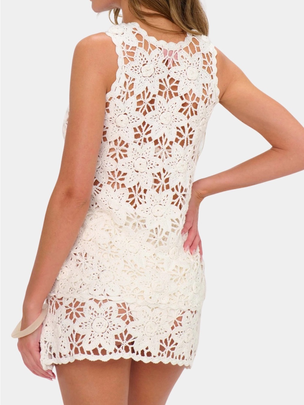 Show Me Your Mumu Heatwave Vest Top Cover Up Salt Air Crochet XS - Picture 4 of 7